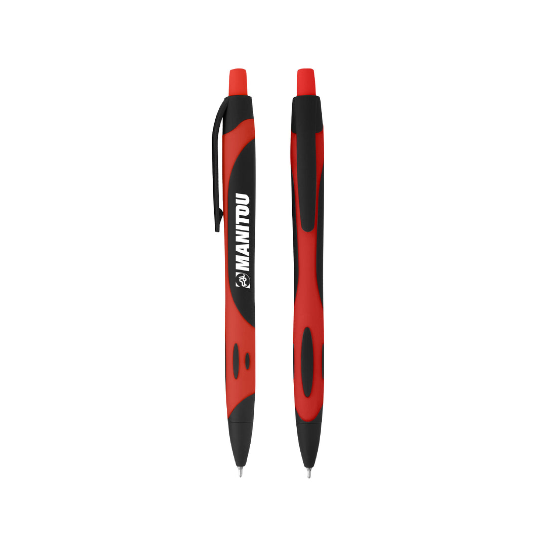 Two-Tone Rubberized Pen - Manitou