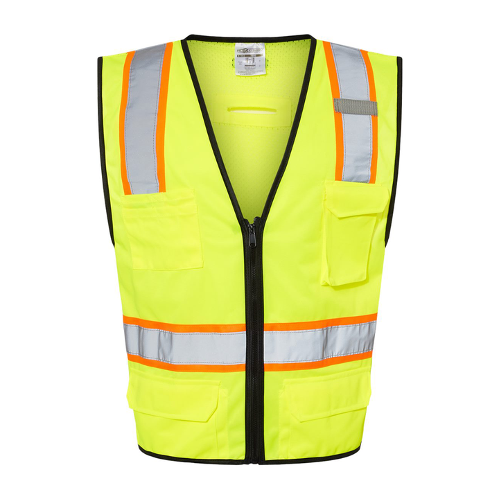 Unisex 6 Pocket Contrast Class 2 Vest
